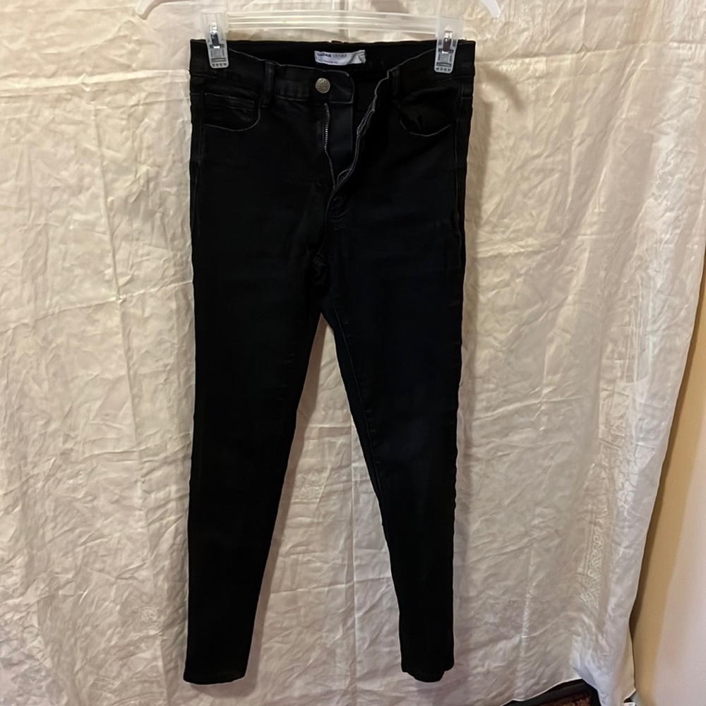 Garage denim, black skinny Jean, stretchy, size 1
